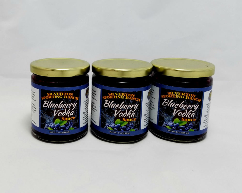 Wild Maine Blueberry Vodka  Sauce 3 pack - Silverton Foods Best BBQ Sauces