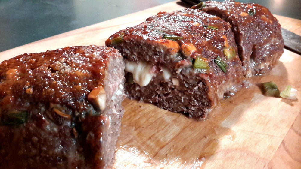 Meatloaf with Honey Bourbon Sauce