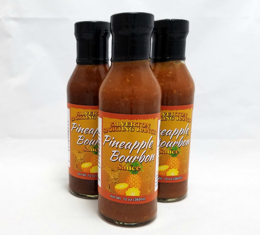 Pineapple Bourbon Sauce 3 pack - Silverton Foods Best BBQ Sauces